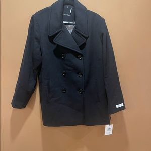 This is a black Calvin Klein peacoat in size 1X never worn before *BRAND NEW*